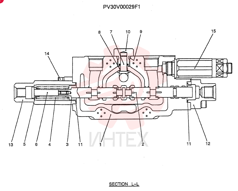 HYD VALVE SECTION PV30V00029F1