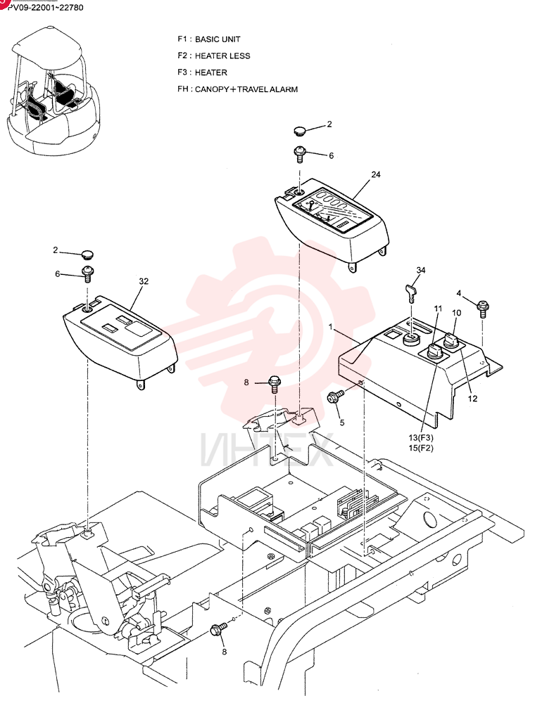 PANEL ASSY,INSTRUMENT PM17M00022F1 (1)