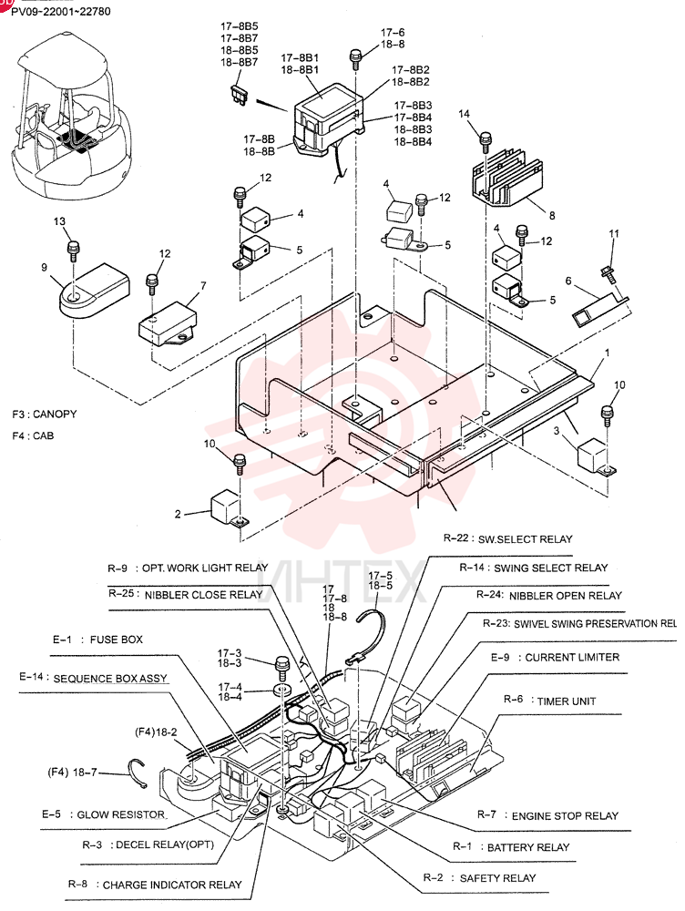 RELAY ASSY (FOR CANOPY) PM24E00030F3 (3)