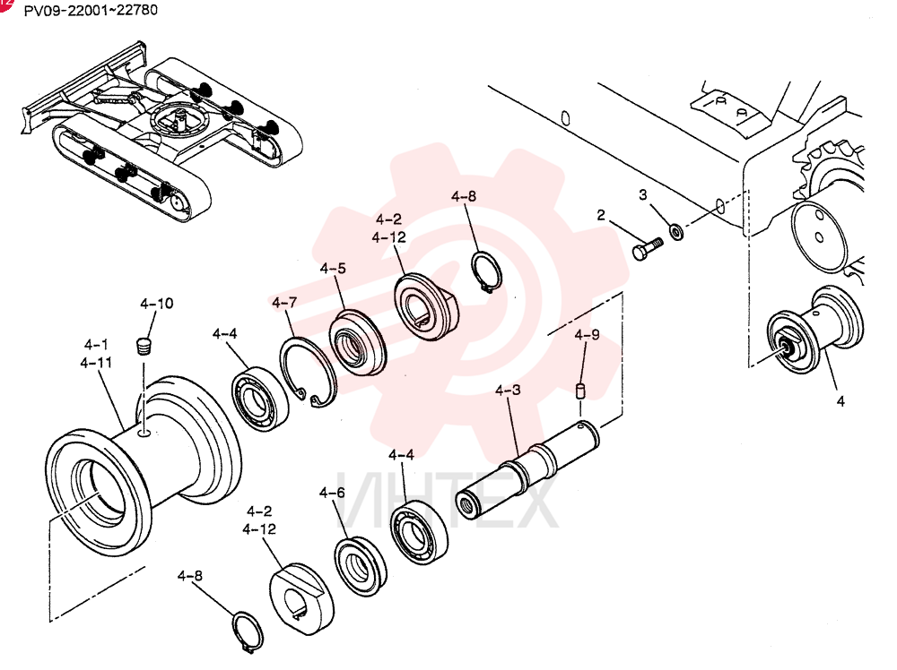 ROLLER, TRACK PV64D00011F2