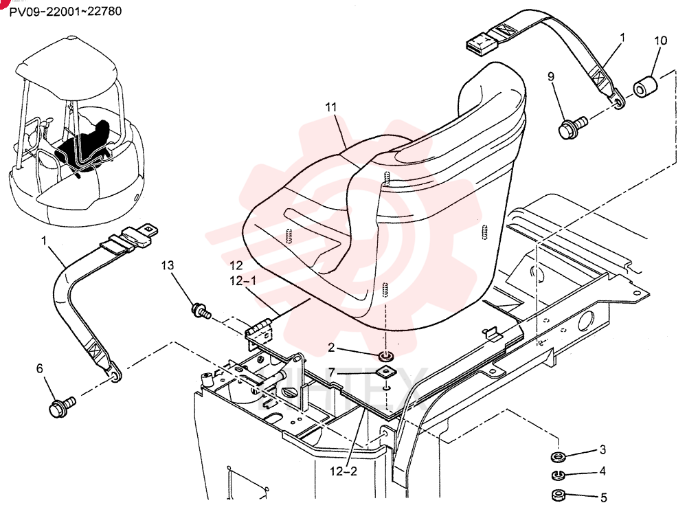SEAT INSTAL PM25M00019F2