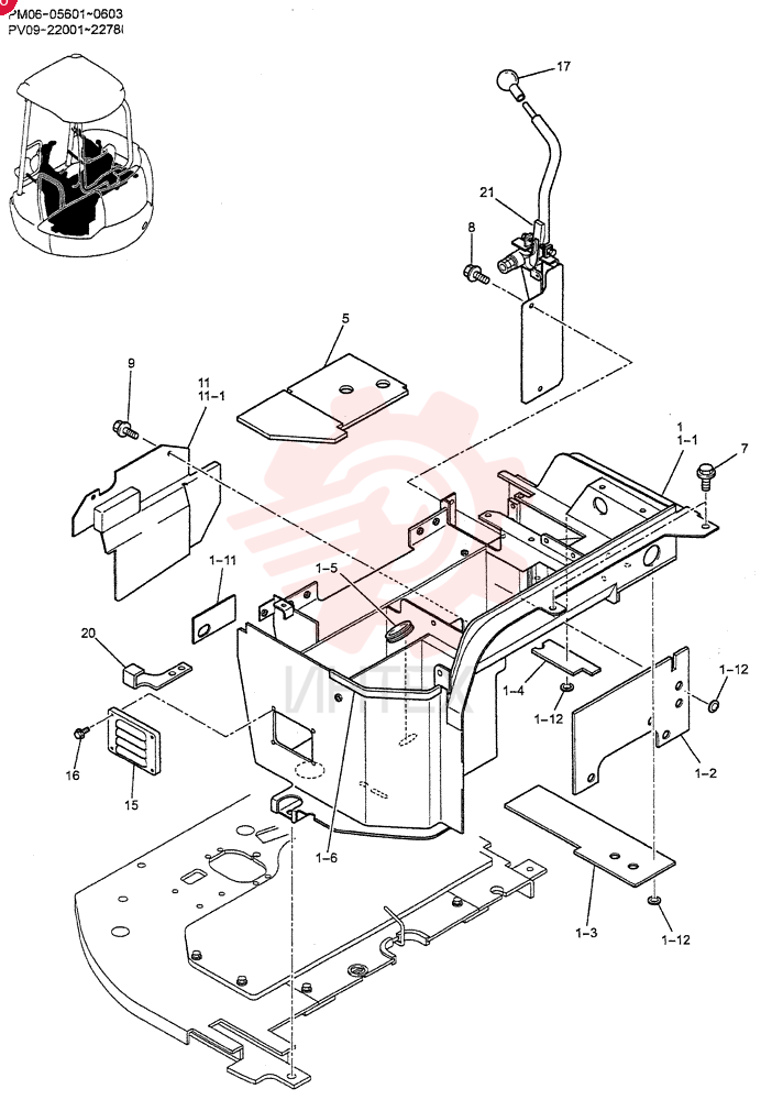 STAND, CONTROL (FOR CANOPY) PM10M00001F1