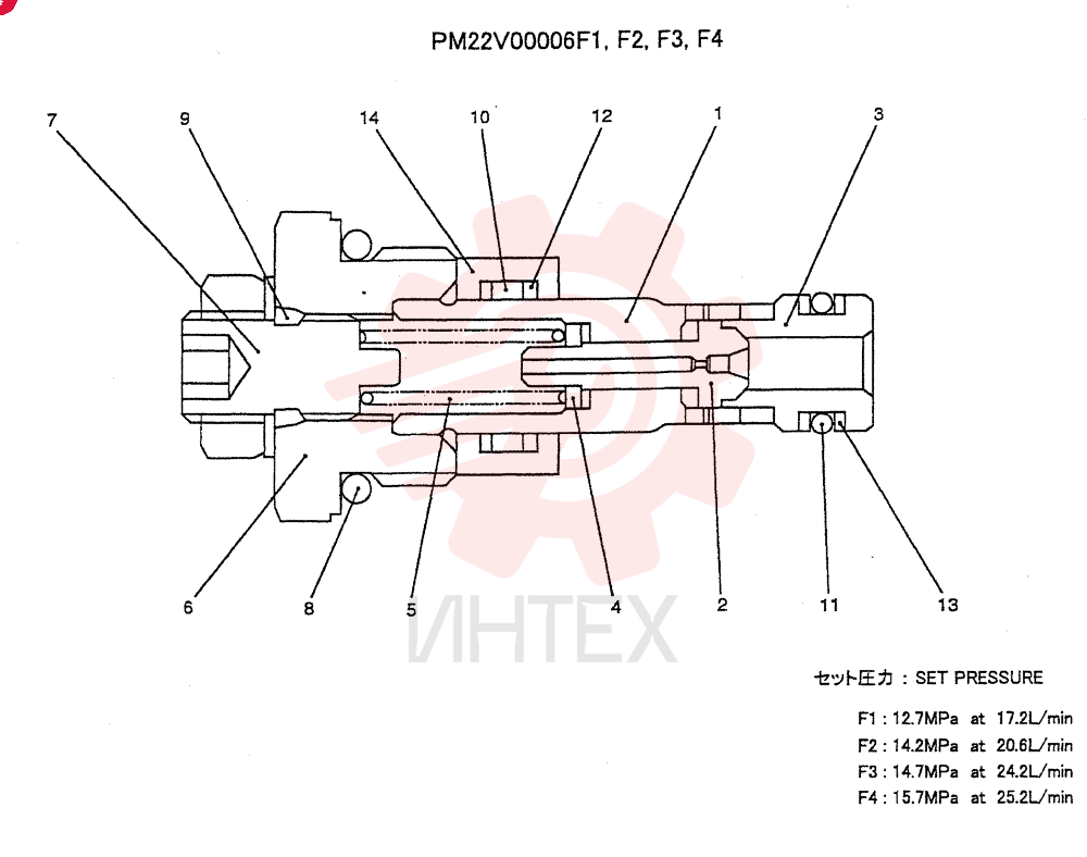 VALVE PRESSURE RELIE PM22V00006F1
