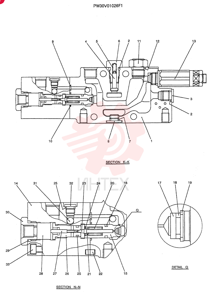 VALVE SECTION PW30V01026F1