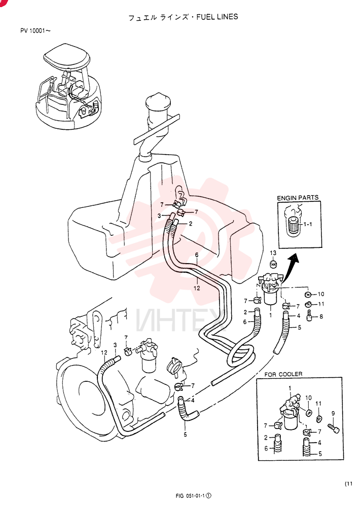 FUEL LINES (For STD) PW21P00001F1