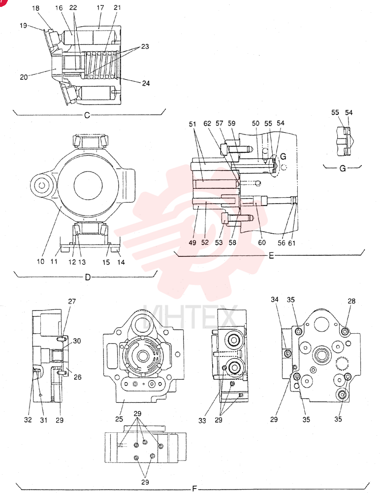 HYDRAULIC PUMP PV10V00004F1 (2)