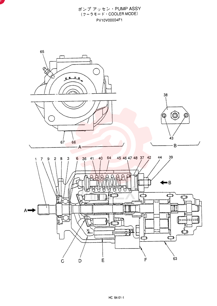 HYDRAULIC PUMP PV10V00004F1 (1)