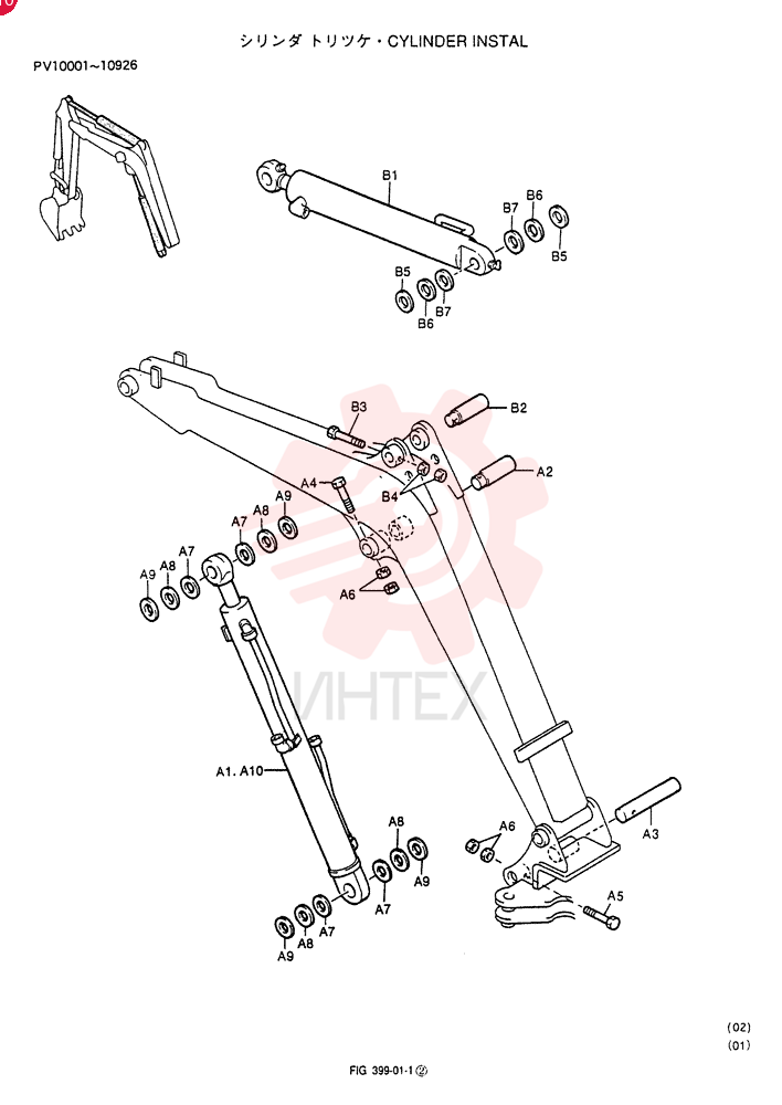CYLINDER ASSY (For CANOPY) PV02B00027F1