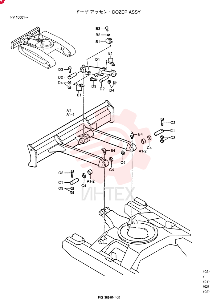 DOZER ASSY (For STD) PV51B00032F1