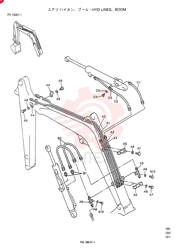 HYD LINES, BOOM PV42H00001F1