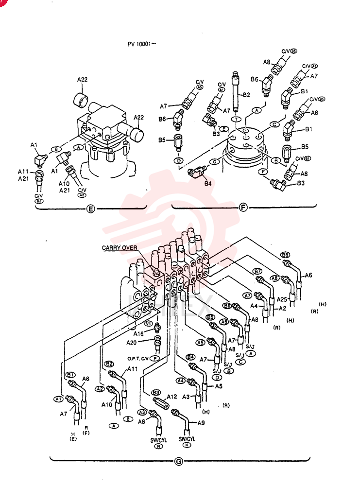 HYD LINES, UPP (For BREAKER) PV03H00012F2 (2)
