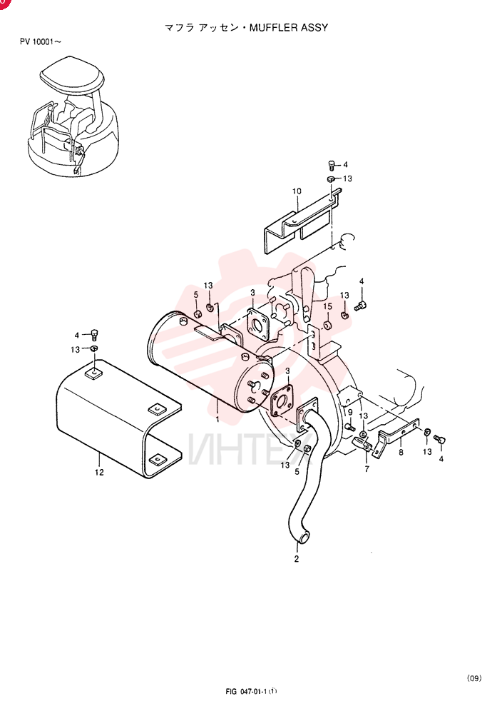 MUFFLER ASSY PW12P00002F1