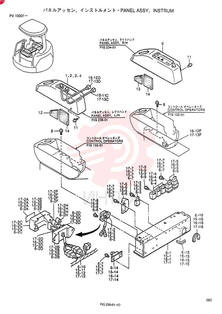 PANEL ASSY INSTRUMENT (For STD) PW17M00001F1 (4)