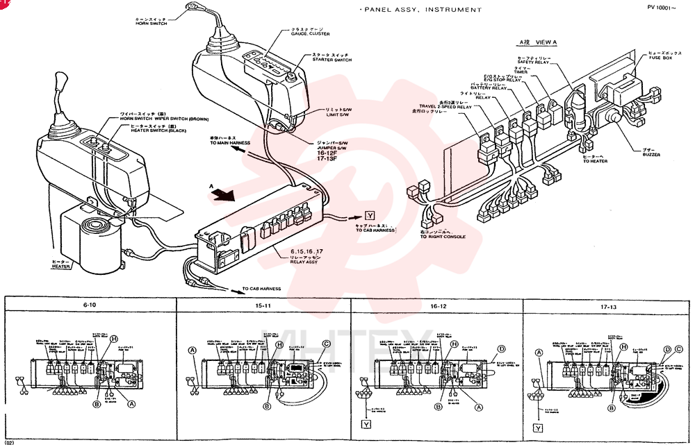 PANEL ASSY INSTRUMENT (For STD) PW17M00001F1 (1)