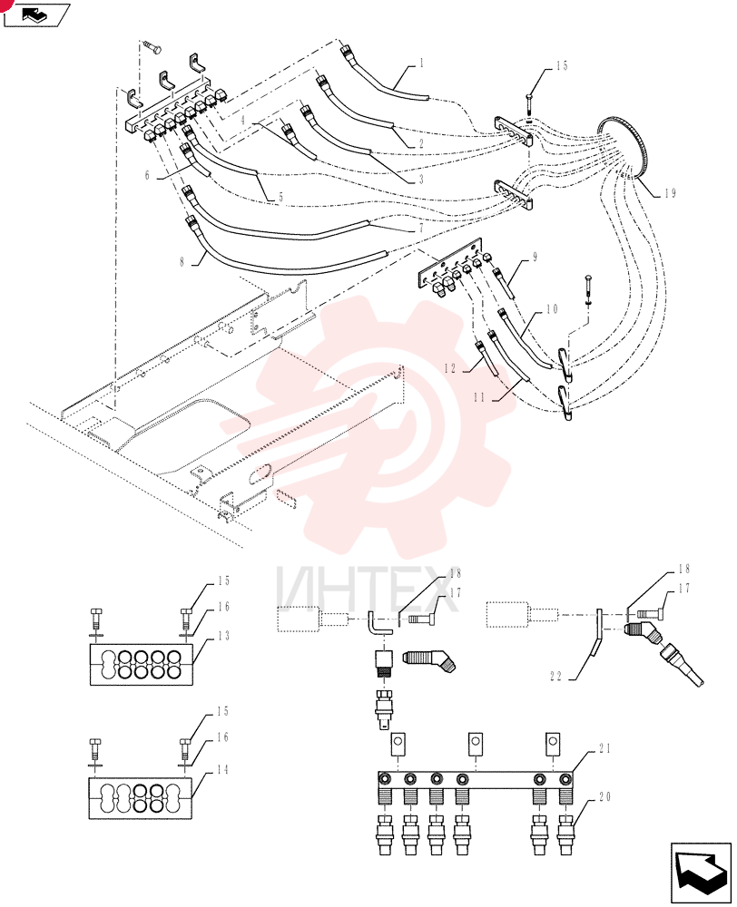 FLEXIBLE HOSE HX23L06135CR