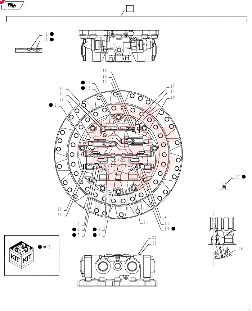 HYDRAULIC MOTOR LQ15V00031F1 (1)