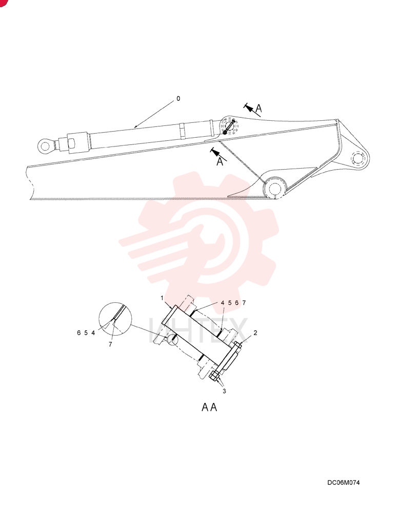 CYLINDER,Double Acting, 65mm Rod, 885mm Stroke YX01V00005F6 (1)