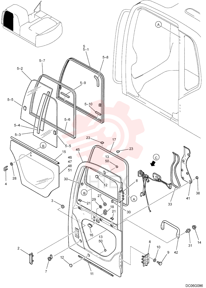 DOOR ASSY. YN51C00010F2