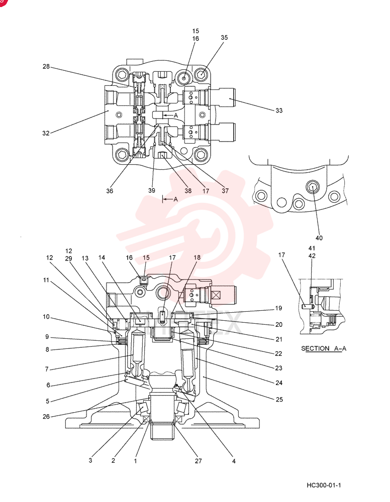 HYDRAULIC MOTOR LQ15V00015F1