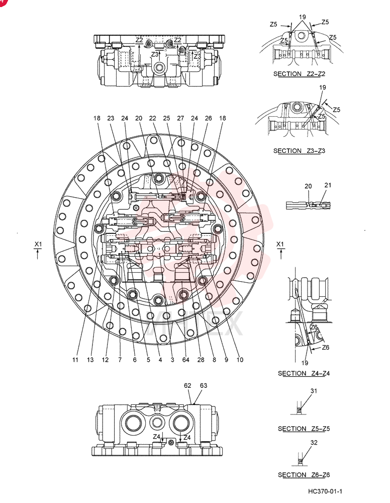 HYDRAULIC MOTOR LQ15V00020F1 (1)
