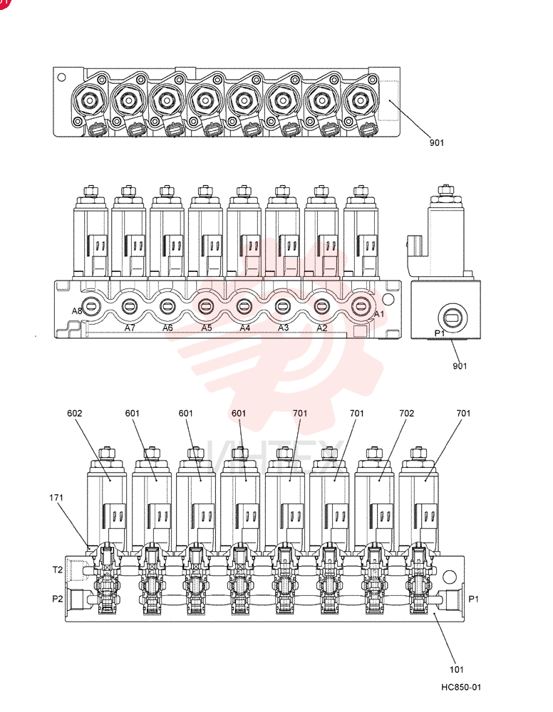 HYDRAULIC VALVE YN35V00047F1 (3)
