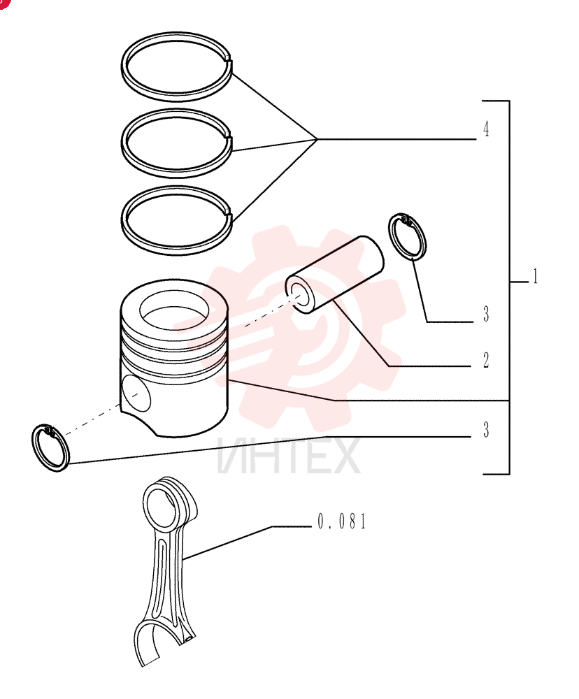 PISTON ASSY 8094846