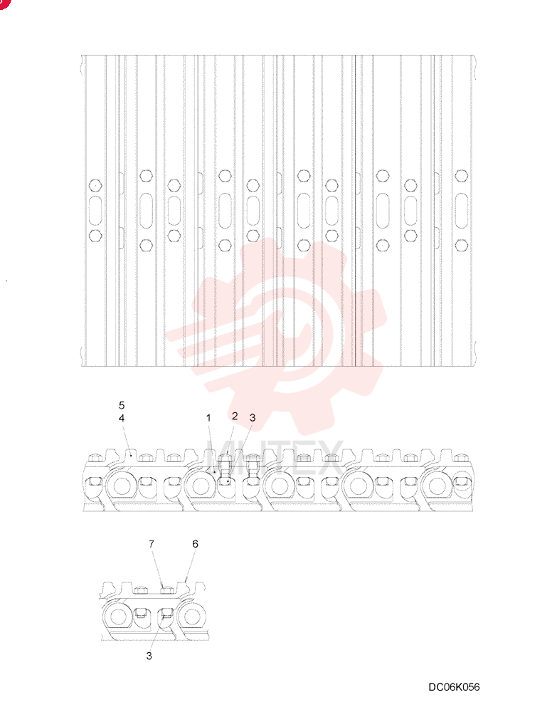 Shoe Assembly (HD), 800mm, Incls. Refs.
