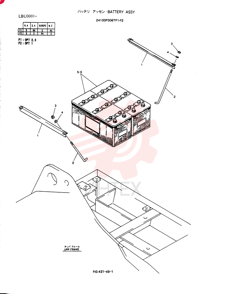 BATTERY ASSY 24100P3067F1