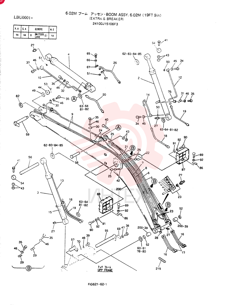 BOOM ASSY, 6.02M 24100J15106F3 (2)