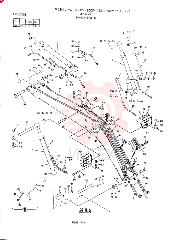 BOOM ASSY, 6.02M 24100J15106F6 (2)