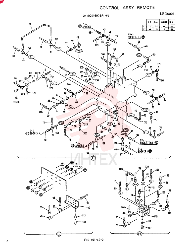 CONTROL ASSY, REMOTE 24100J16978F1 (3)