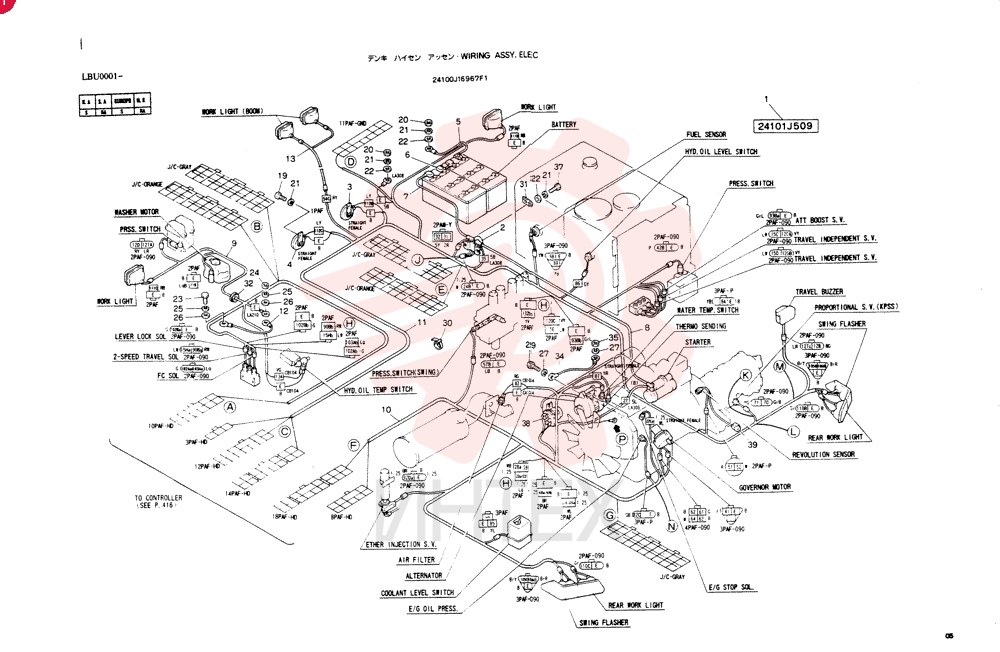 ELEC WIRING ASSY 24100J16967F1
