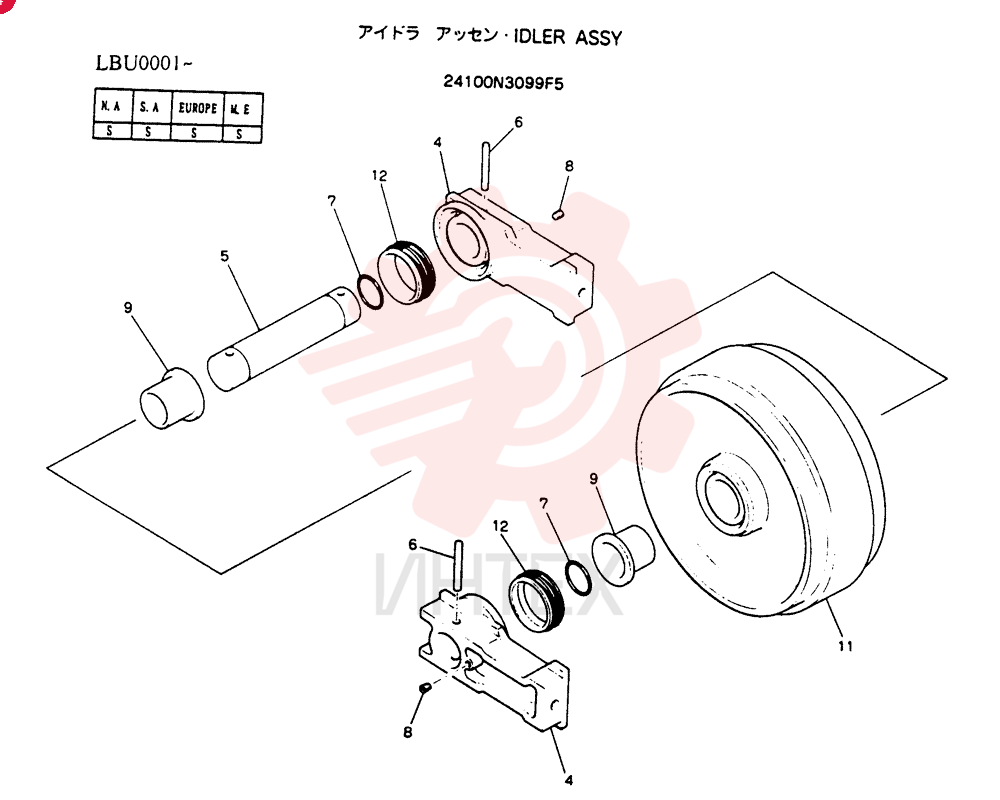 IDLER 24100N3099F5