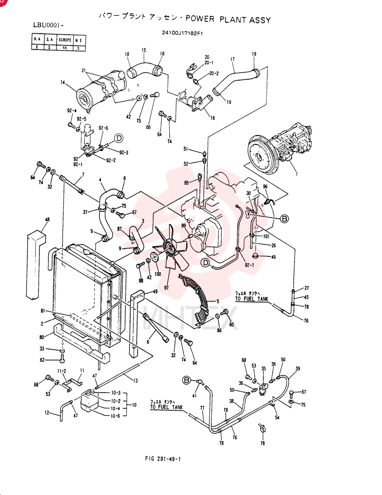 POWER PLANT ASSY 24100J17182F1 (2)