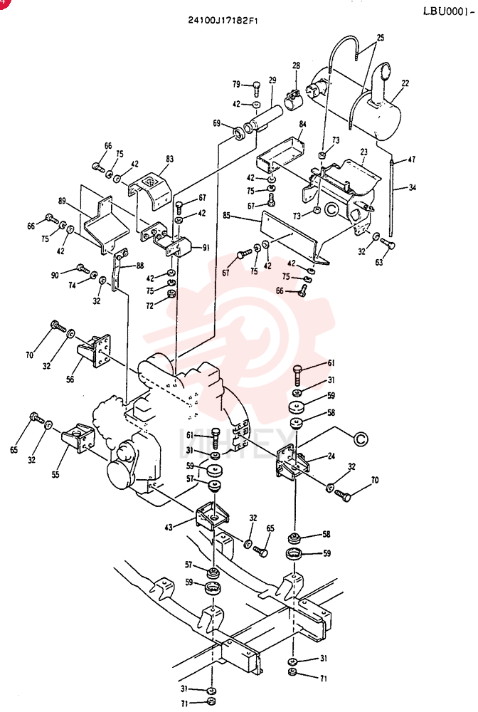 POWER PLANT ASSY 24100J17182F1 (1)