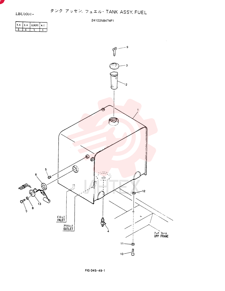 TANK ASSY, FUEL 24100N8474F1