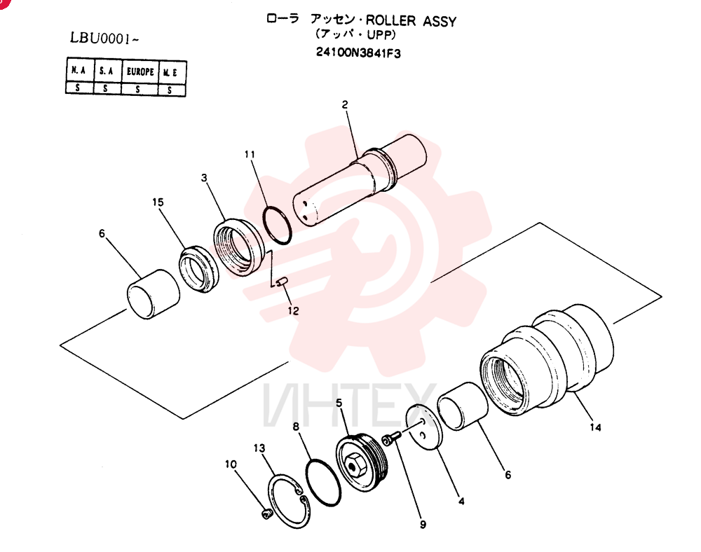 TRACK ROLLER 24100N3841F3
