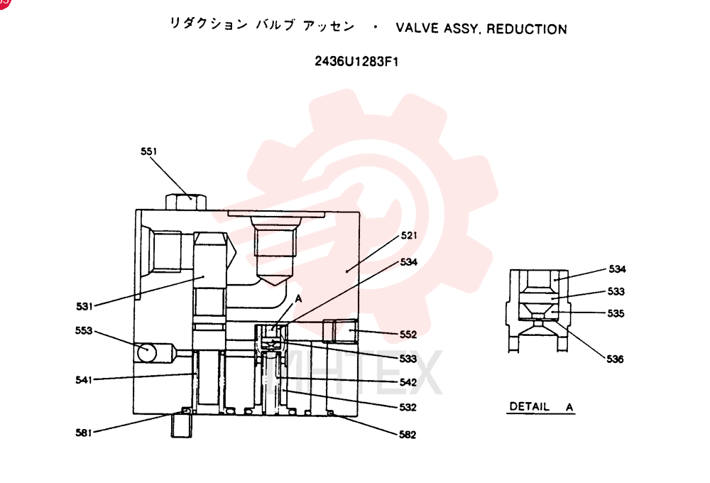 VALVE PRESSURE RELIE 2436U1283F1