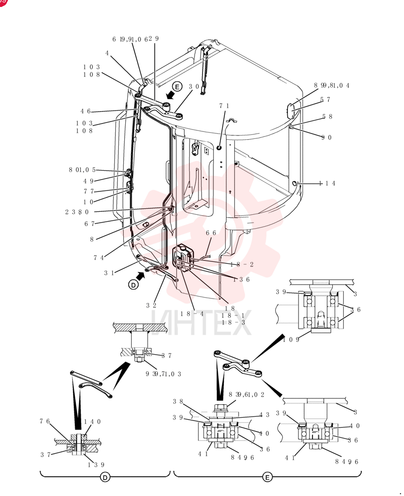 SET OF PARTS 72282092