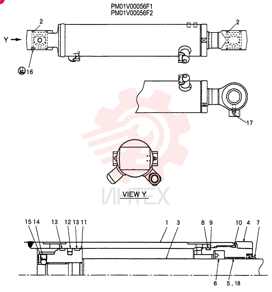 CYLINDER ASSY, SWING PM01V00056F1