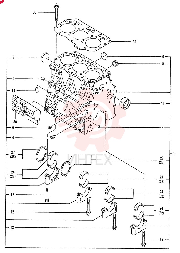 CYLINDER BLOCK VV71980201560