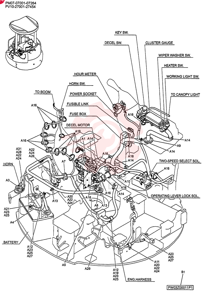 ELEC ASSY, UPPER PM03E00007F1 (2)