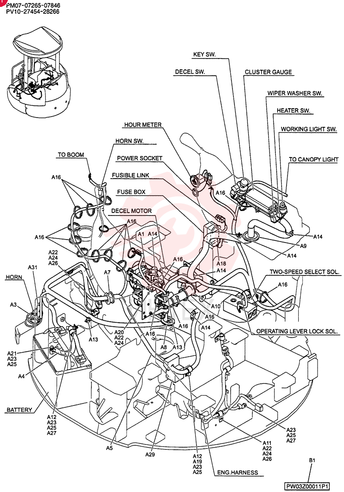 ELEC ASSY, UPPER PM03E00007F1 (1)