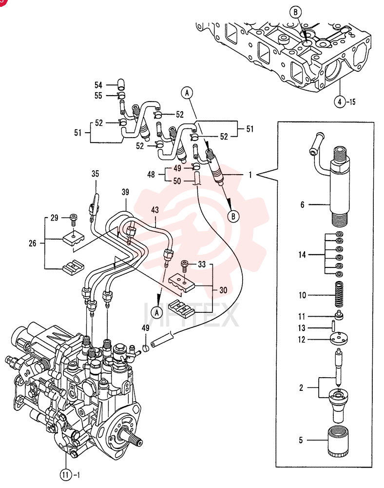 FUEL SYSTEM INJECTOR VV72964653100