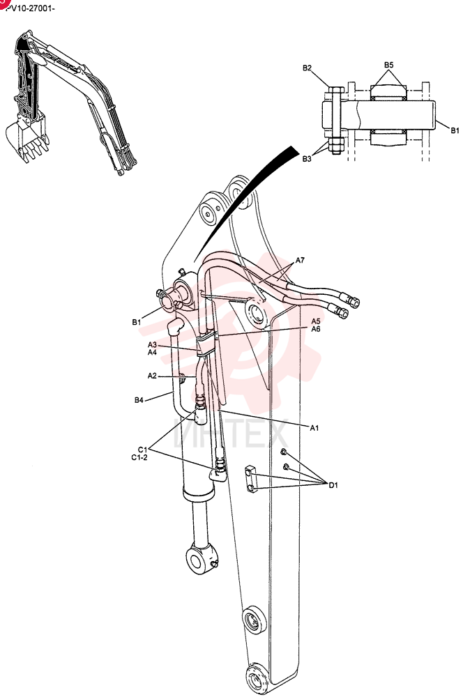 HYD LINES, ARM PV43H00009F1