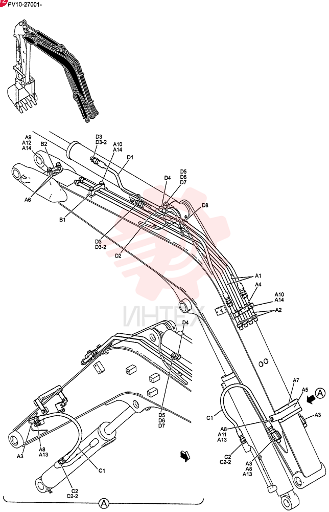 HYD LINES, BOOM PV42H00020F1