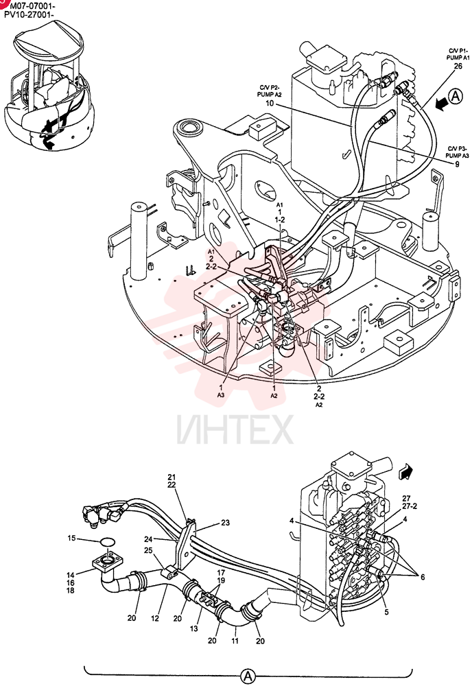 HYD LINES, PUMP PM30H00006F1