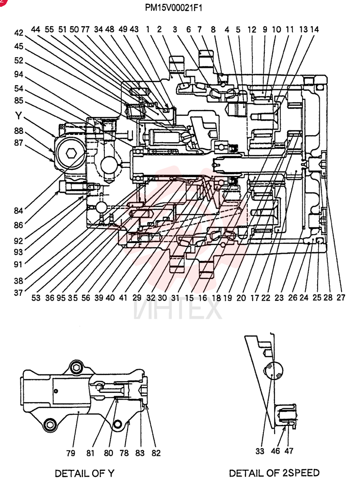 HYDRAULIC MOTOR,671CC PM15V00021F1 (2)