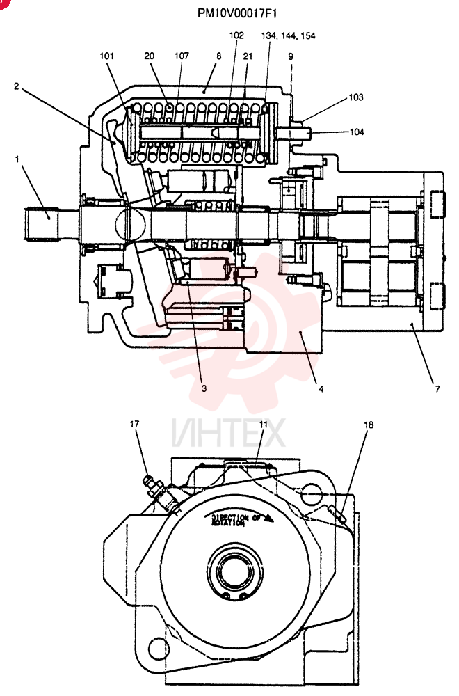 HYDRAULIC PUMP PM10V00017F1
