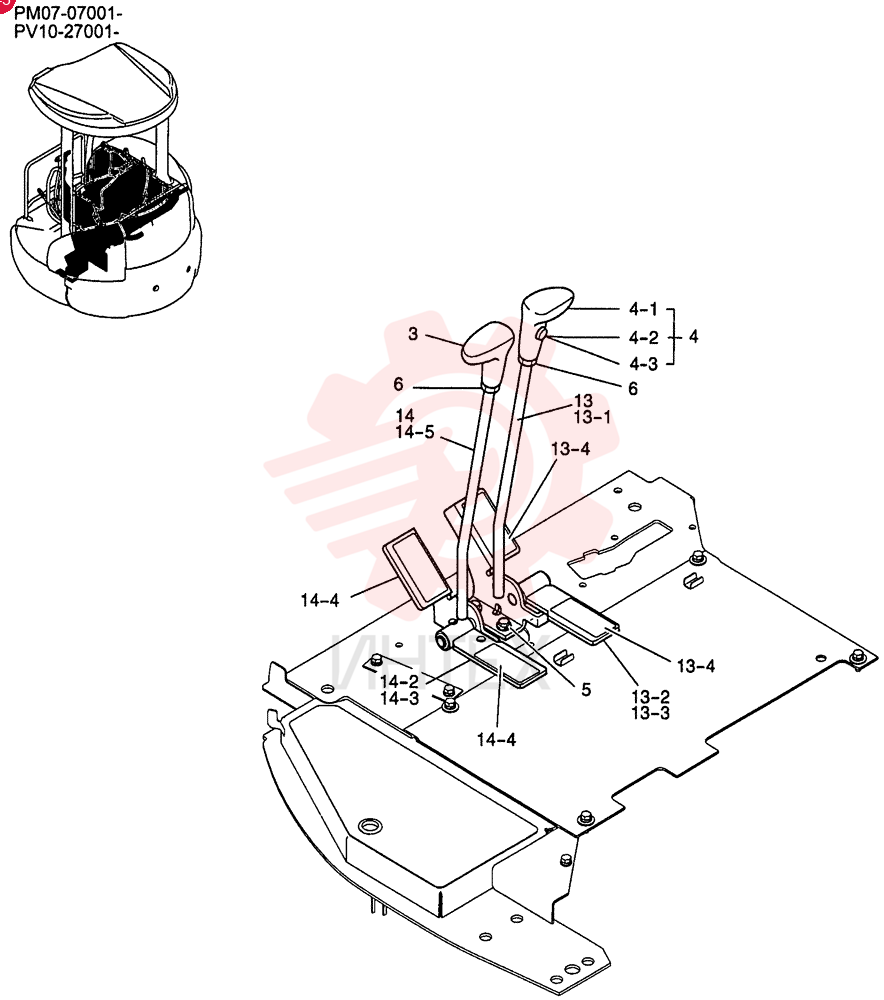 LEVER ASSY, CONTROL PM50M00004F3